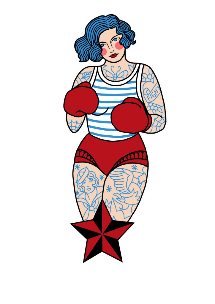 Tatouage pour femme et broderie sur mesure