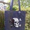 sac denim brodé