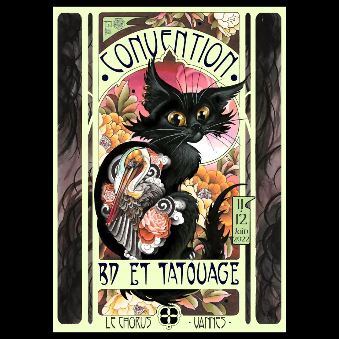 affiche salon tatouage Vannes 2022 Bretagne