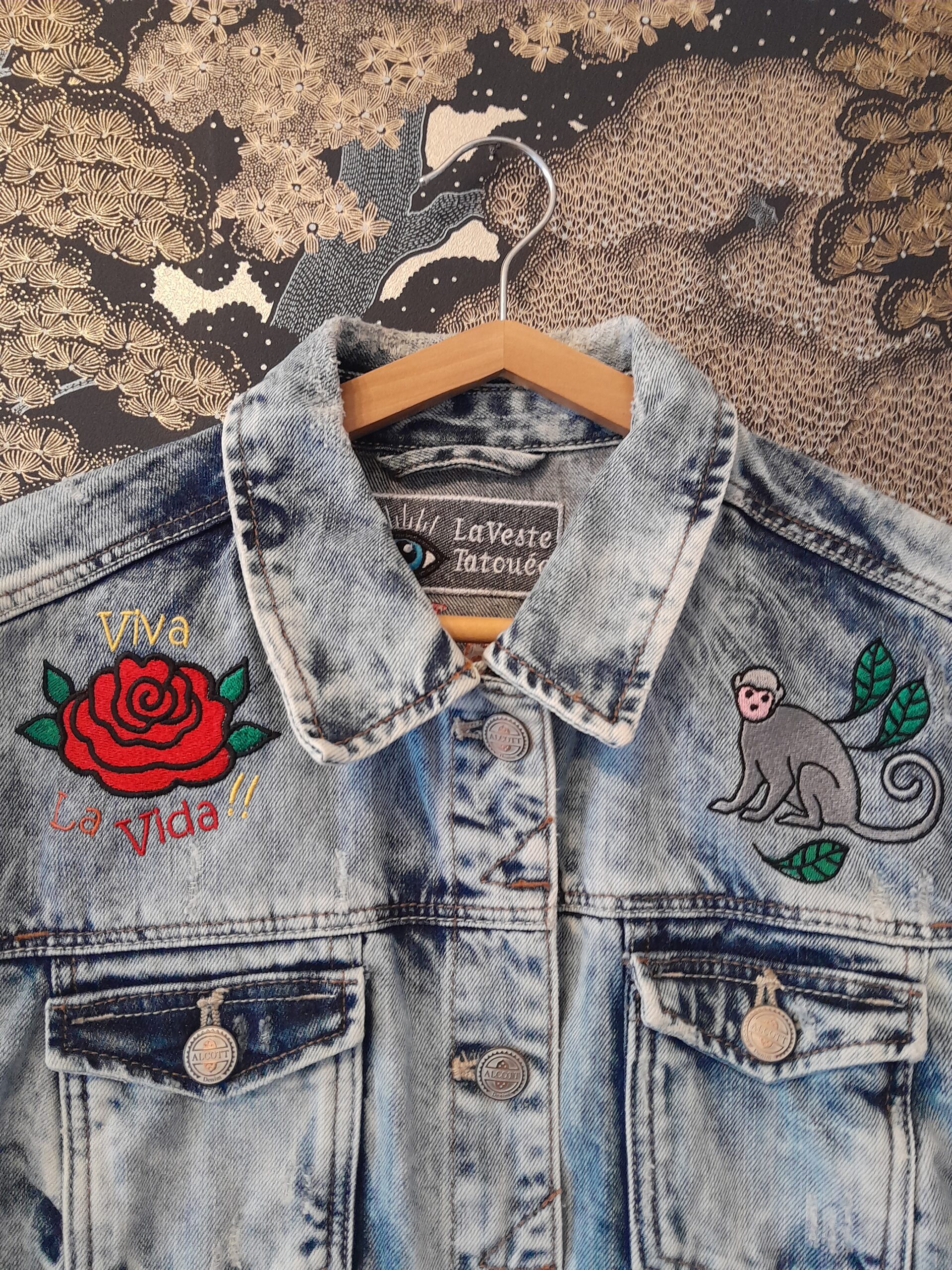 la veste tatouée broderies personnalisées