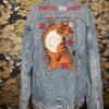 la veste tatouée veste en jean brodée