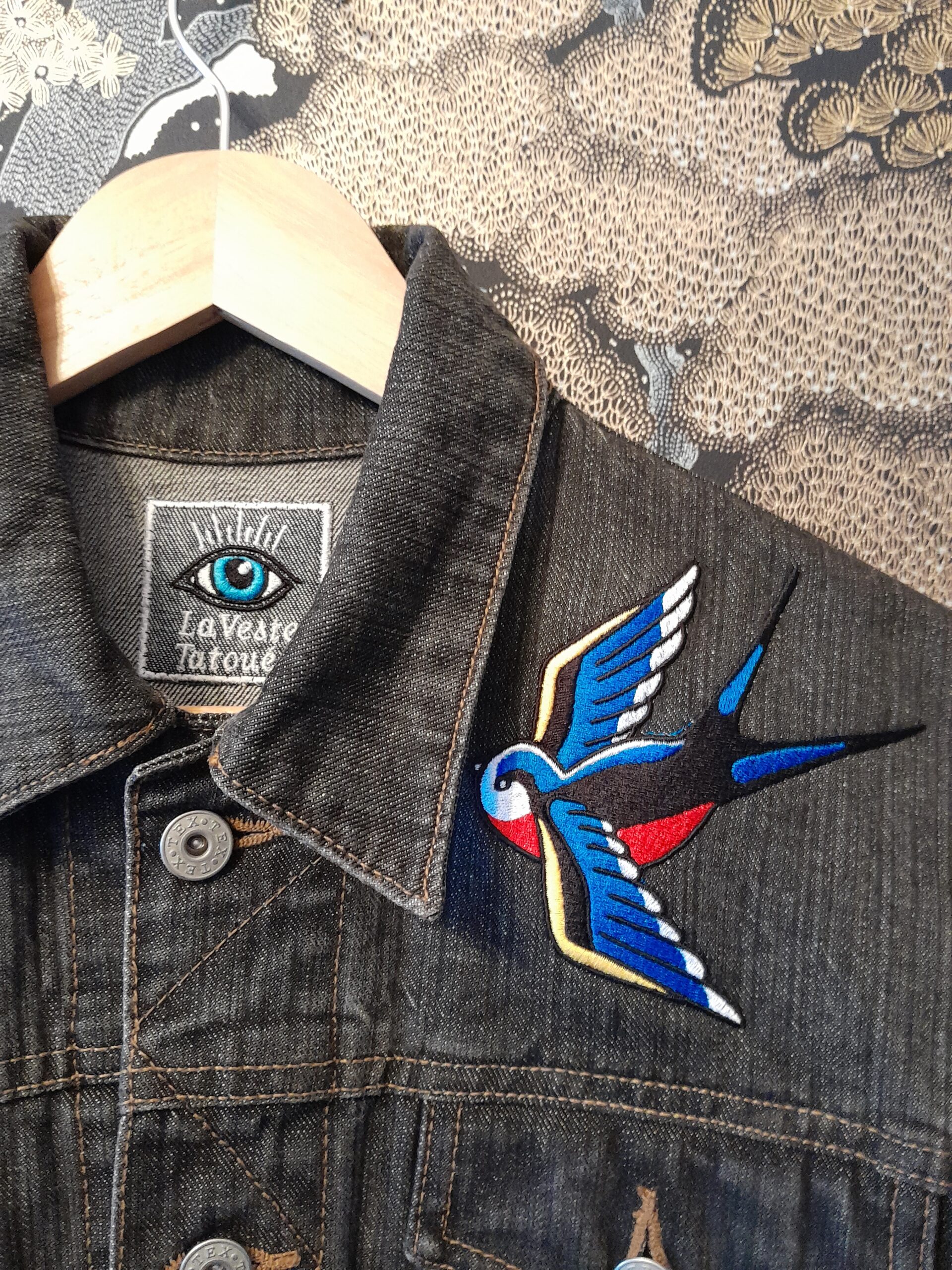 la veste tatouée broderie personnalisée Rennes