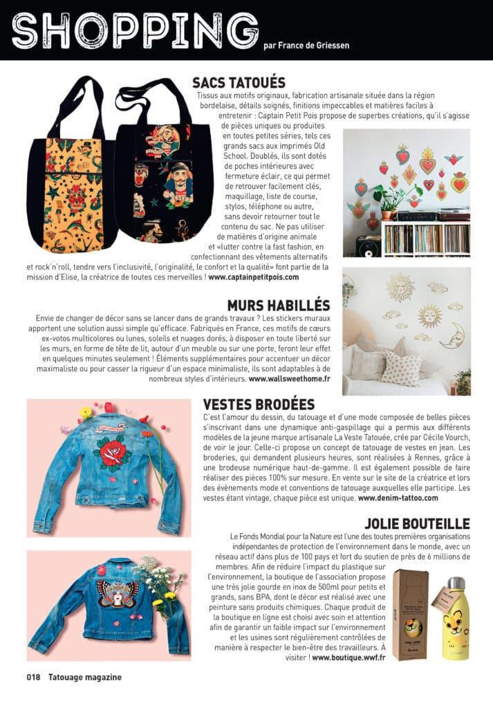 la veste tatouée broderie sur mesure Rennes