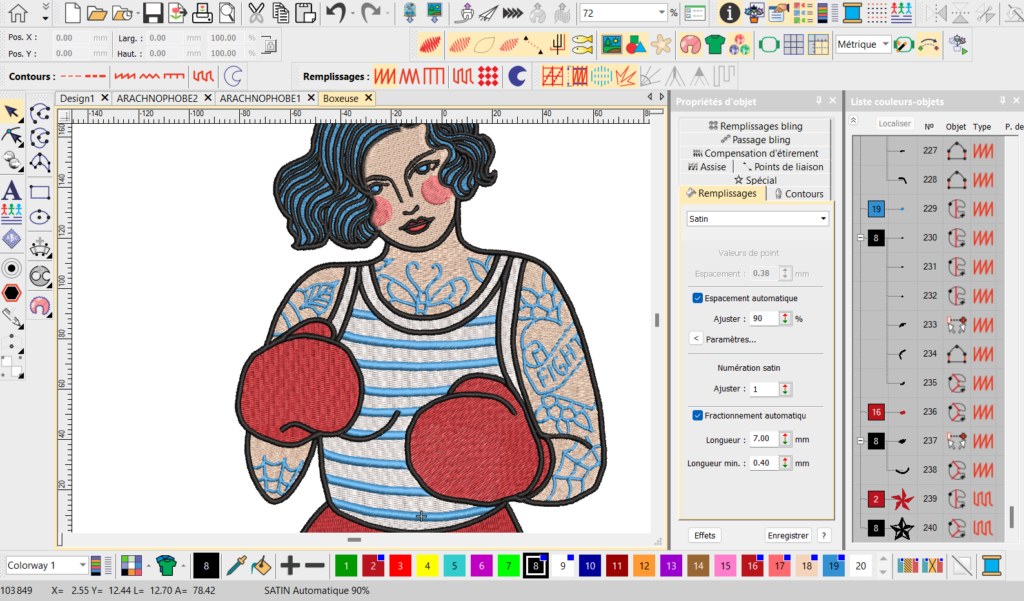 La Veste Tatouée broderie personnalisée à Rennes