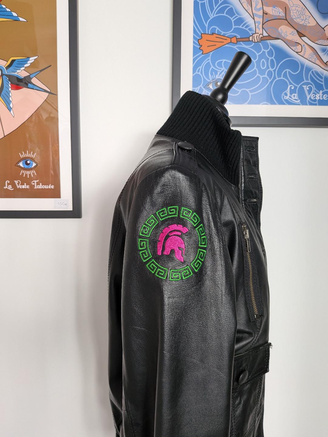La veste tatouée broderie personnalisée rennes