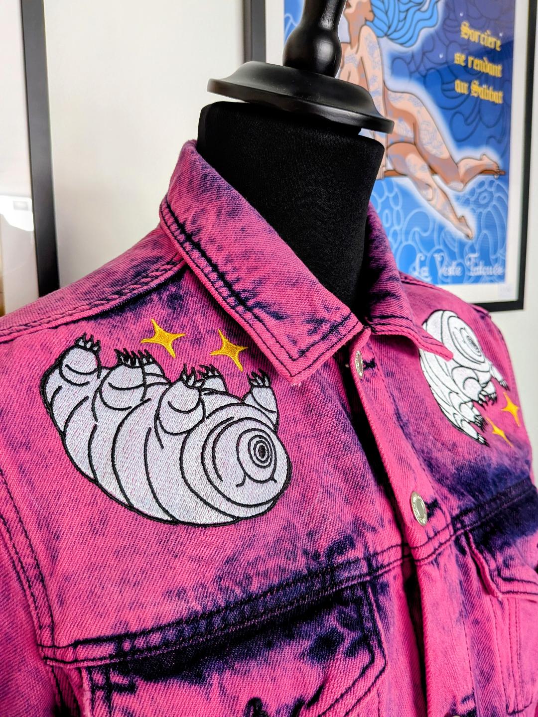 Les Tardigrades : veste washed rose Modèle unique – Image 3