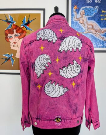 Les Tardigrades : veste washed rose Modèle unique