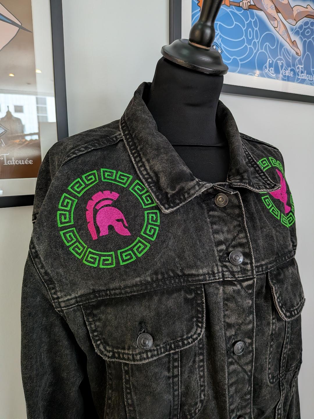 La veste tatouée broderie personnalisée rennes