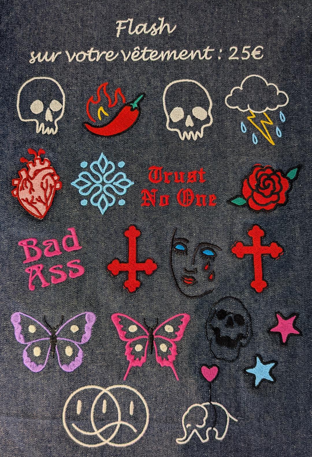 La Veste Tatouée broderie Rennes