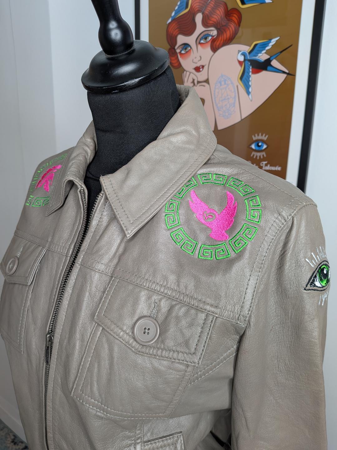 La Veste Tatouée broderie personnalisée Rennes