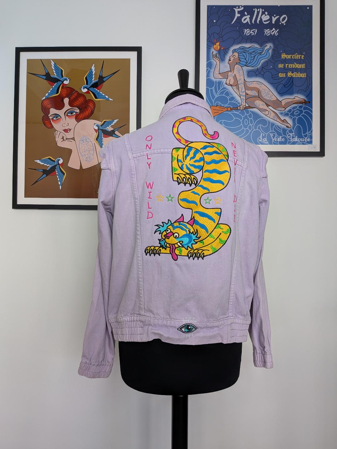 Only Wild never die : modèle unique veste lila