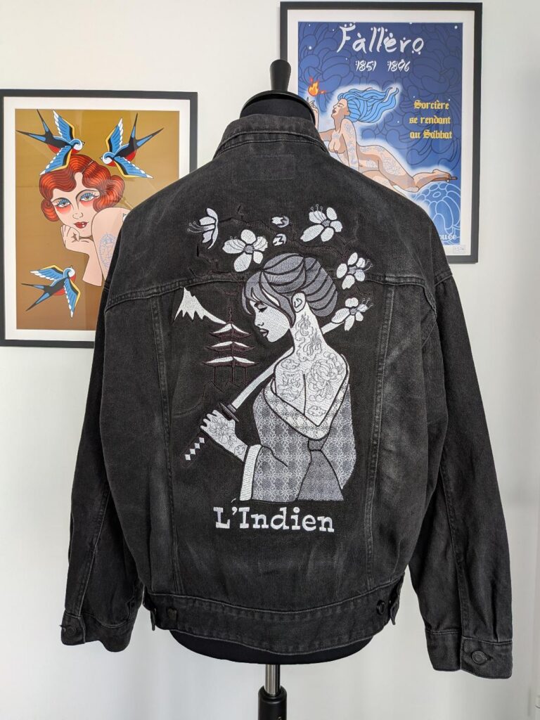 La Veste Tatouee broderie personnalisée Rennes