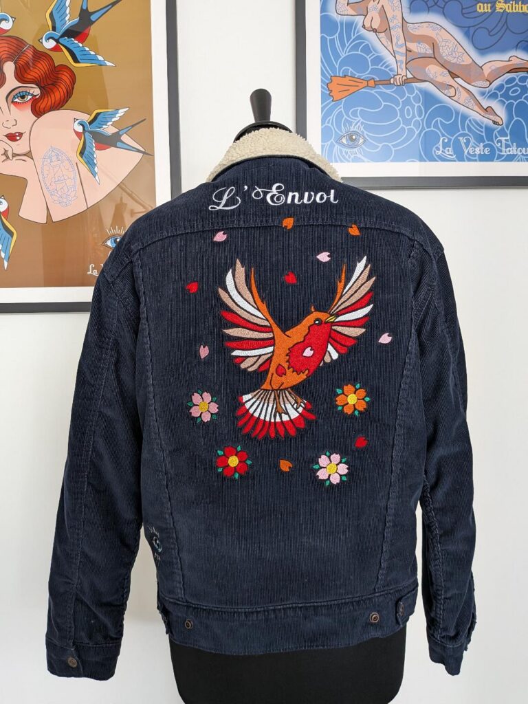 La Veste Tatouee broderie personnalisée Rennes