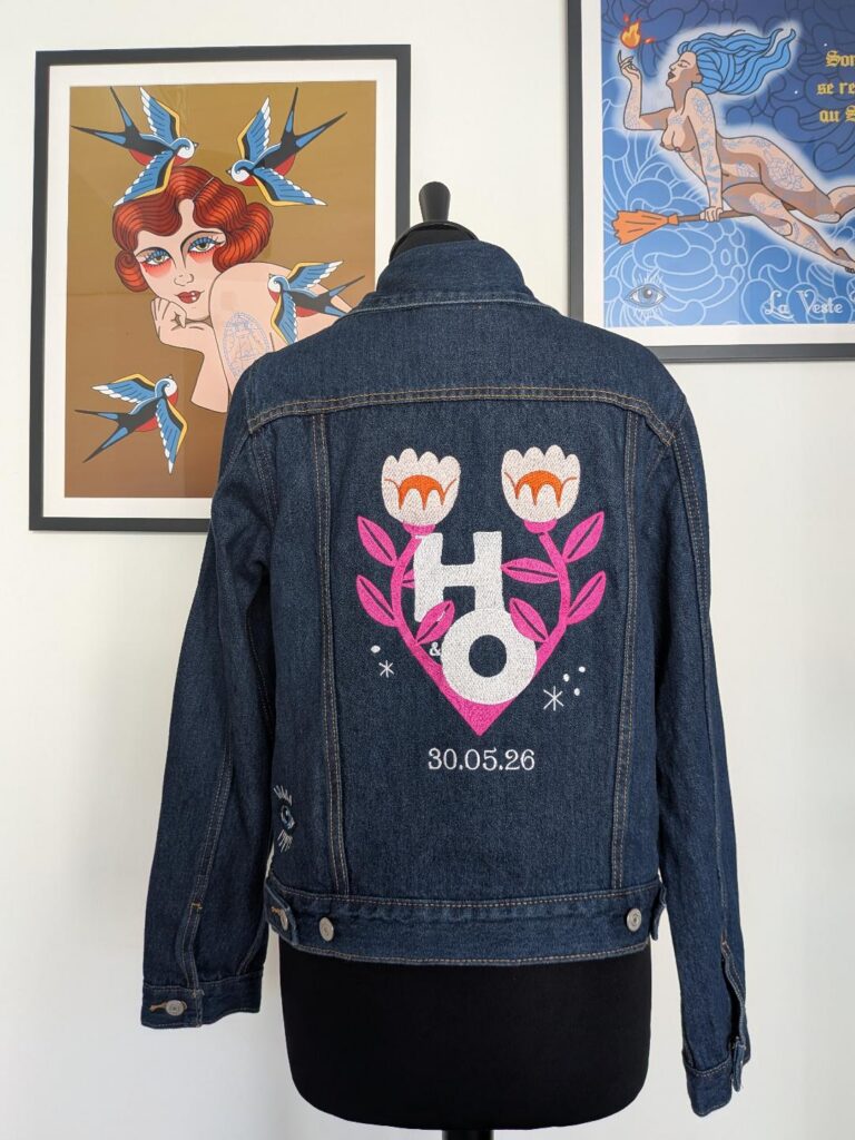 La Veste Tatouee broderie personnalisée Rennes