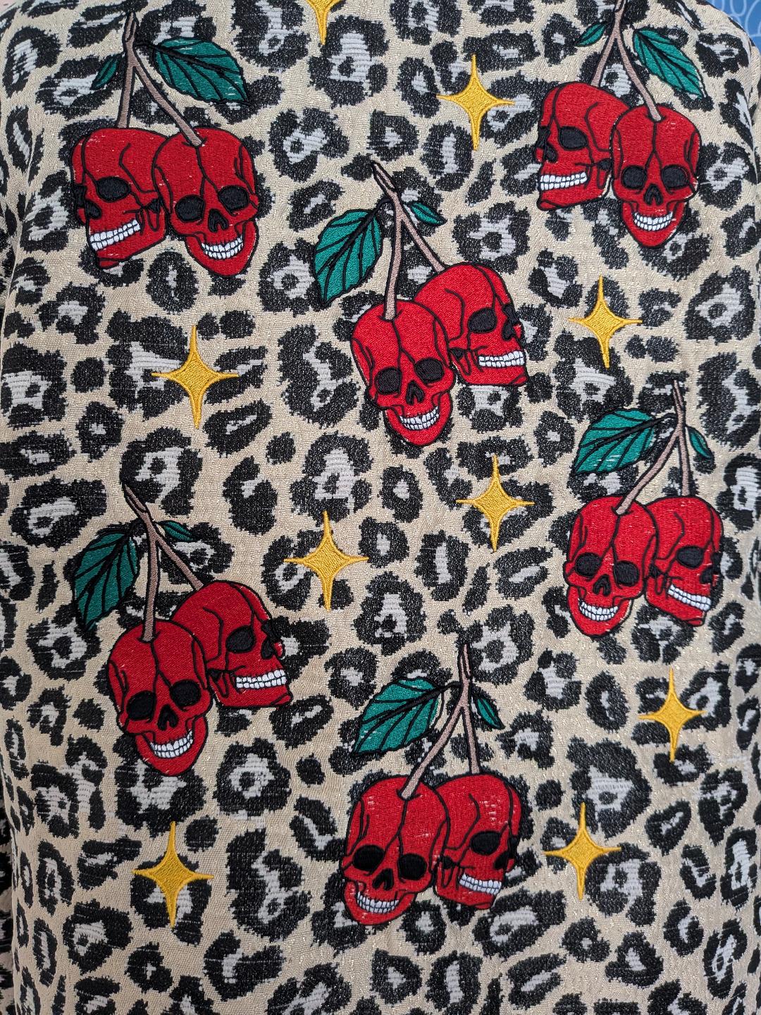 Léopard Cherry Skulls : modèle unique – Image 5