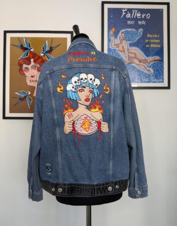 Coeur à prendre : modèle unique veste bicolore