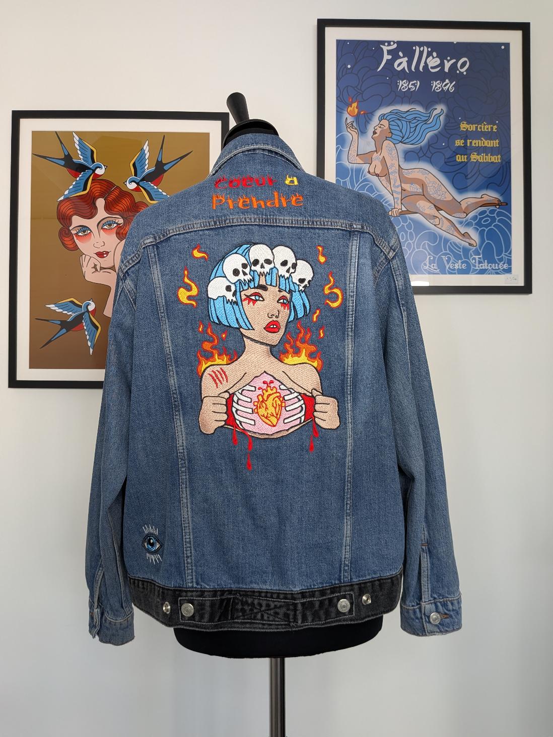 Coeur à prendre : modèle unique veste bicolore